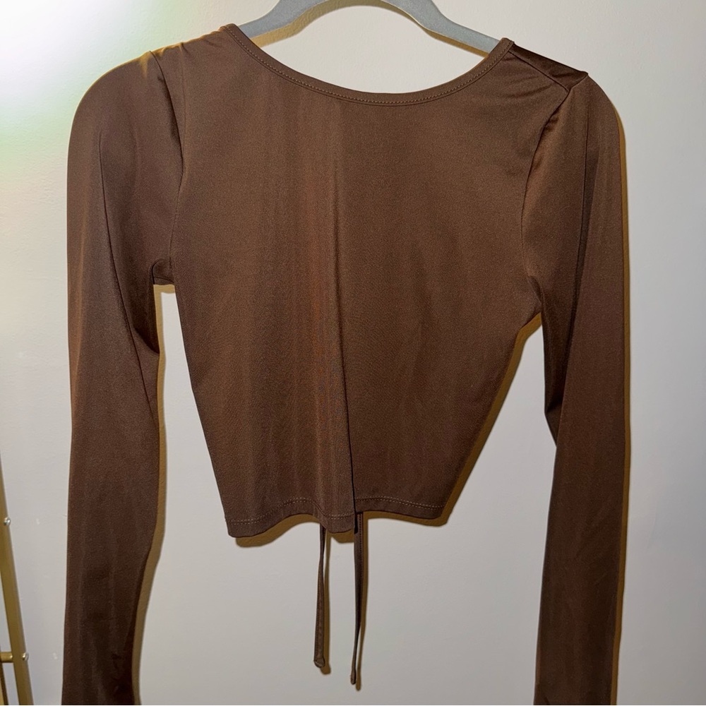 Open back crop top